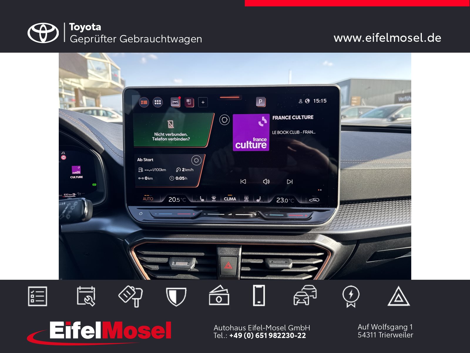 Foto 1 - Leon Sportstourer 1.5 eTSI DSG *Edge Paket/LED*, Magnetic Grau Metallic