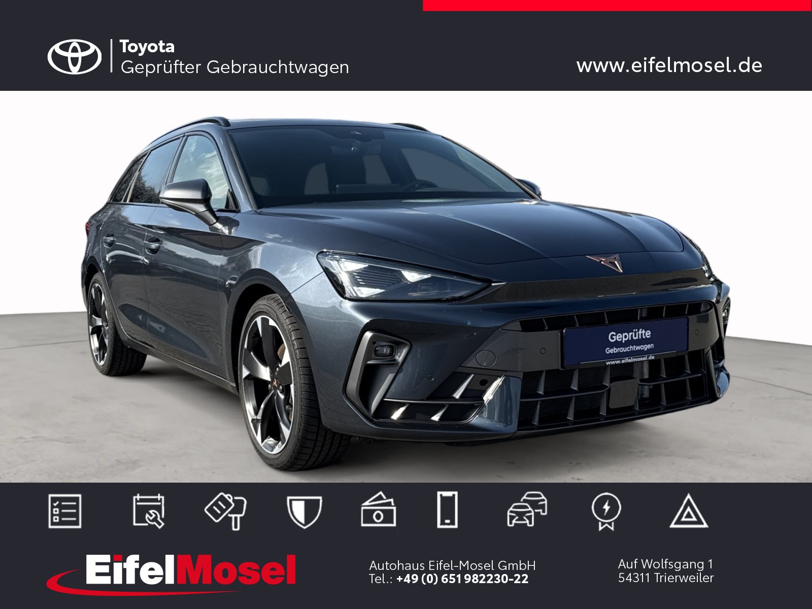 Foto 1 - Leon Sportstourer 1.5 eTSI DSG *Edge Paket/LED*, Magnetic Grau Metallic