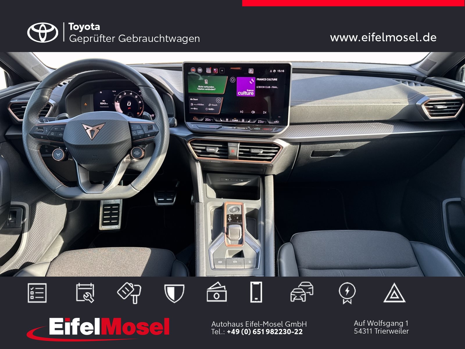 Foto 1 - Leon Sportstourer 1.5 eTSI DSG *Edge Paket/LED*, Magnetic Grau Metallic